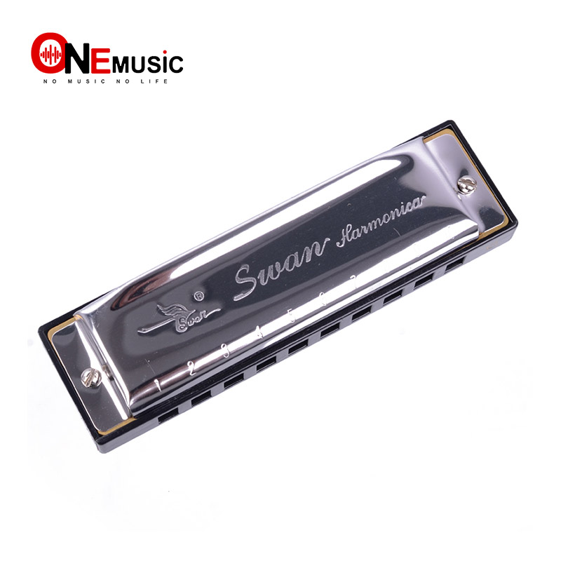 Harmonica 10 Hole - SWAN Harmonika BLUES SW1020-1 10 Lubang