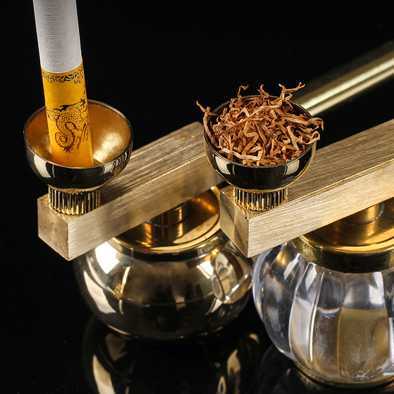 Trombone Mouthpiece - Filter Rokok Tembakau Kering Hookah Kuningan,