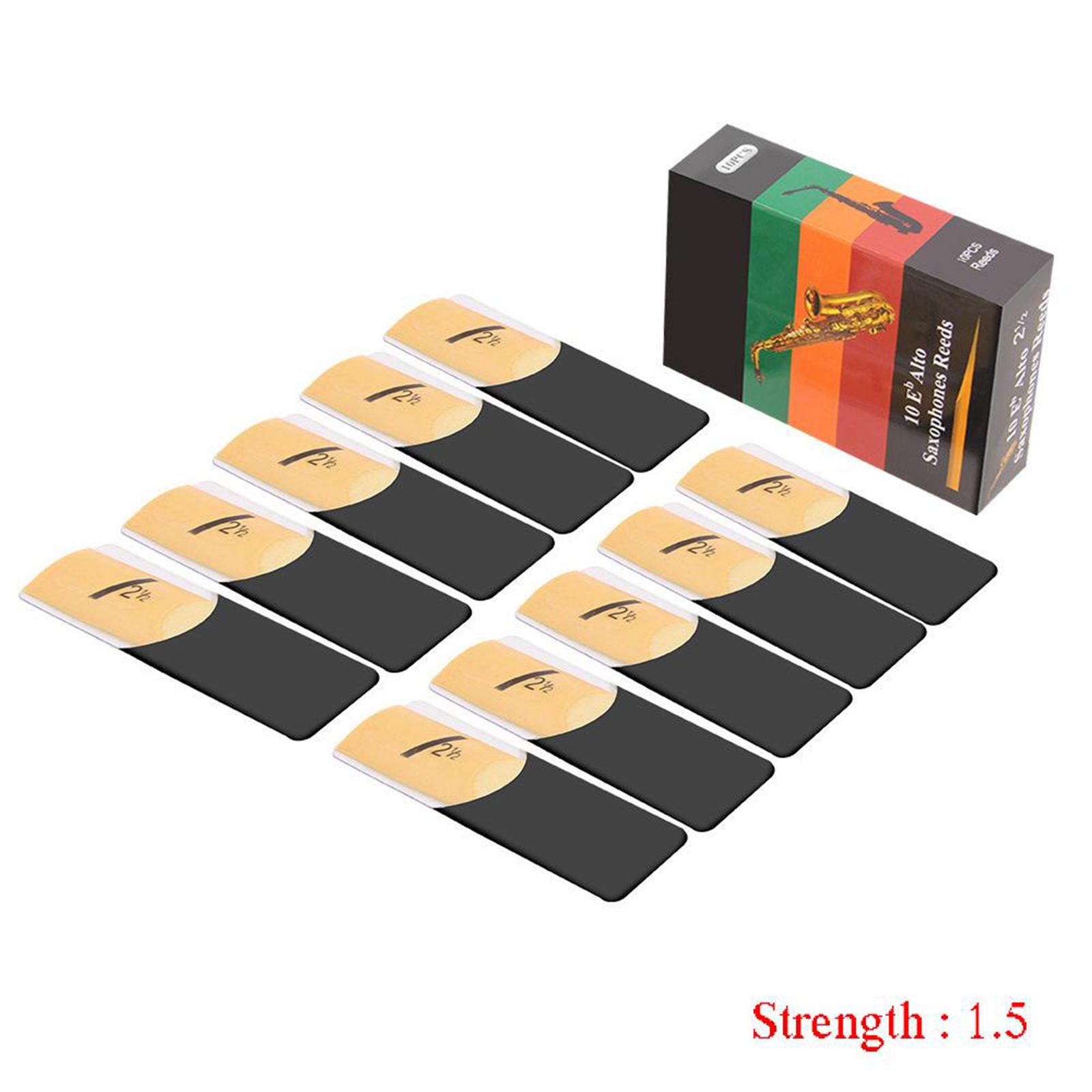 Saxophone Reed Pack - 10pcs/pak Reed Saksofon Alto Tradisional 1.5
