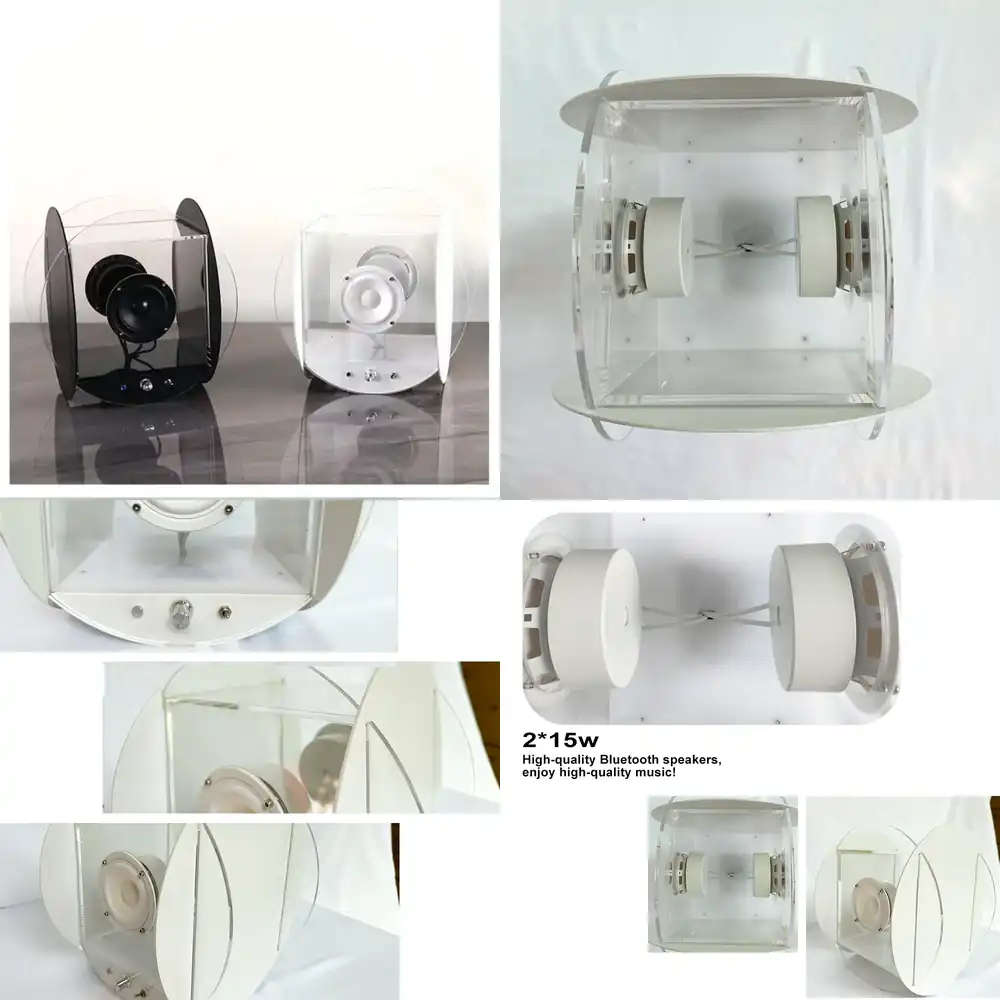 Audio Music Bluetooth - Speaker Bluetooth Transparan Biru 15 Inch