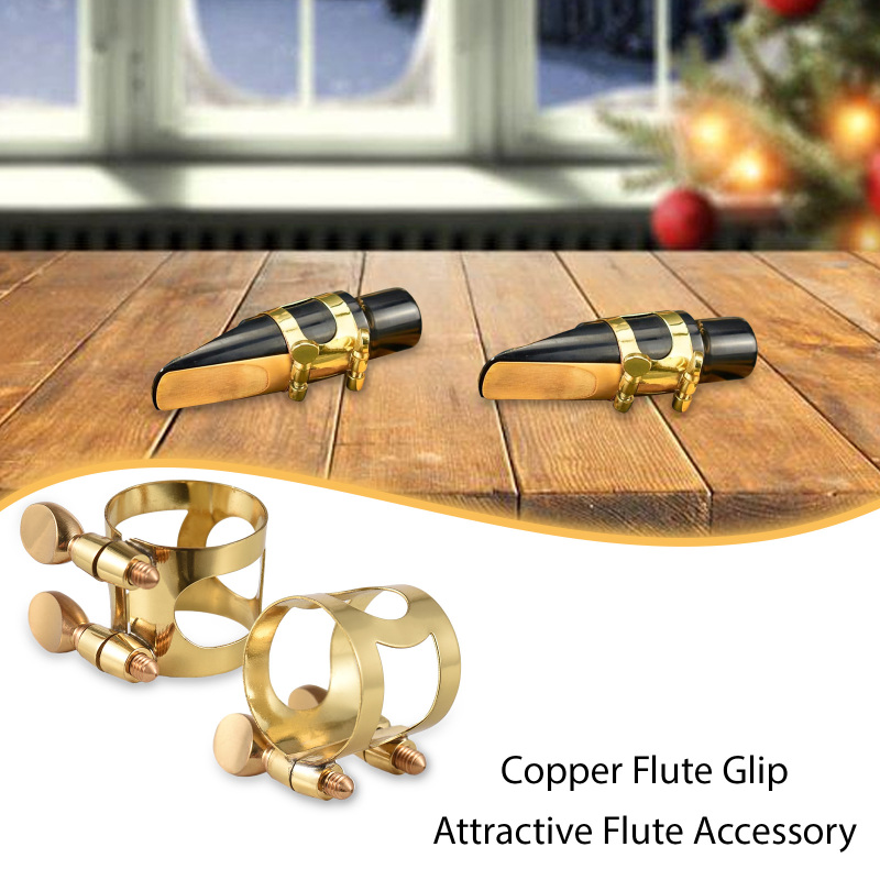 Trombone Mouthpiece - Tenor/Alto/nada tinggi Sax ligatur kuningan, pengencang