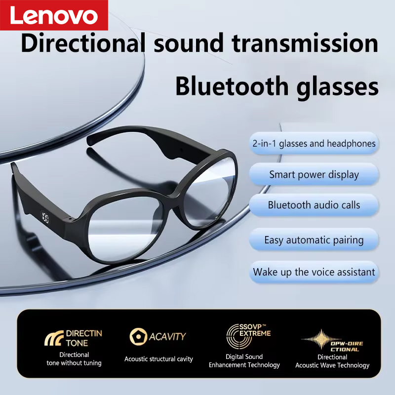Audio Music Bluetooth - Kacamata Bluetooth Pintar Lenovo Bluetooth 5.4