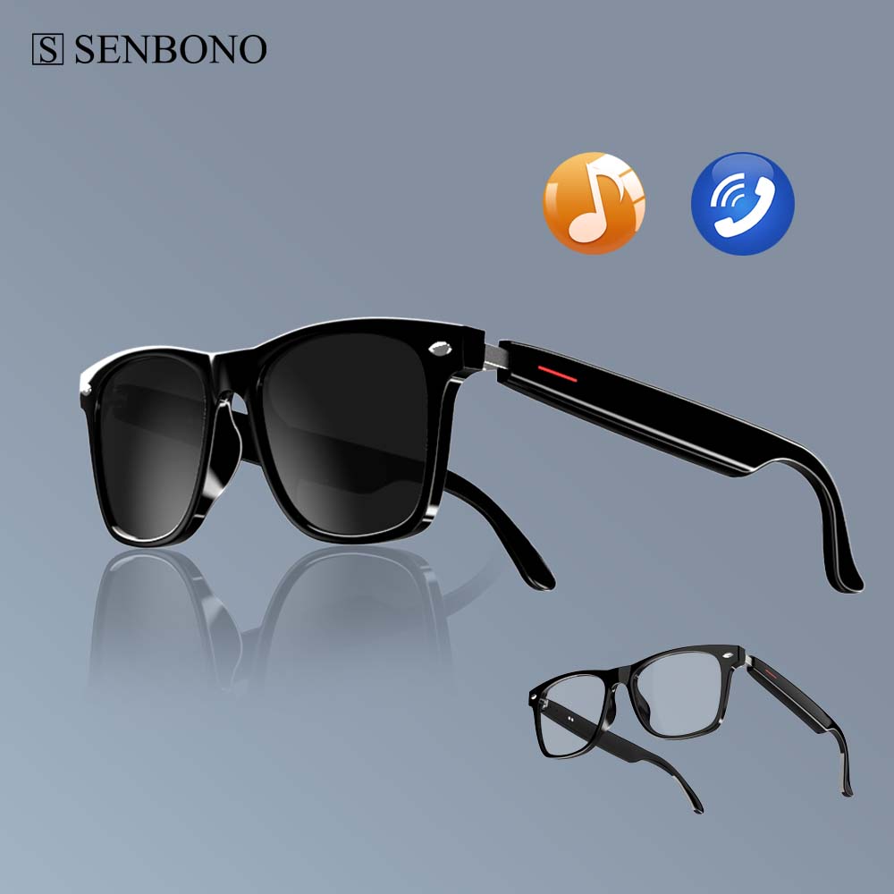 Audio Music Bluetooth - SENBONO E13 Kacamata Pintar: filter cahaya