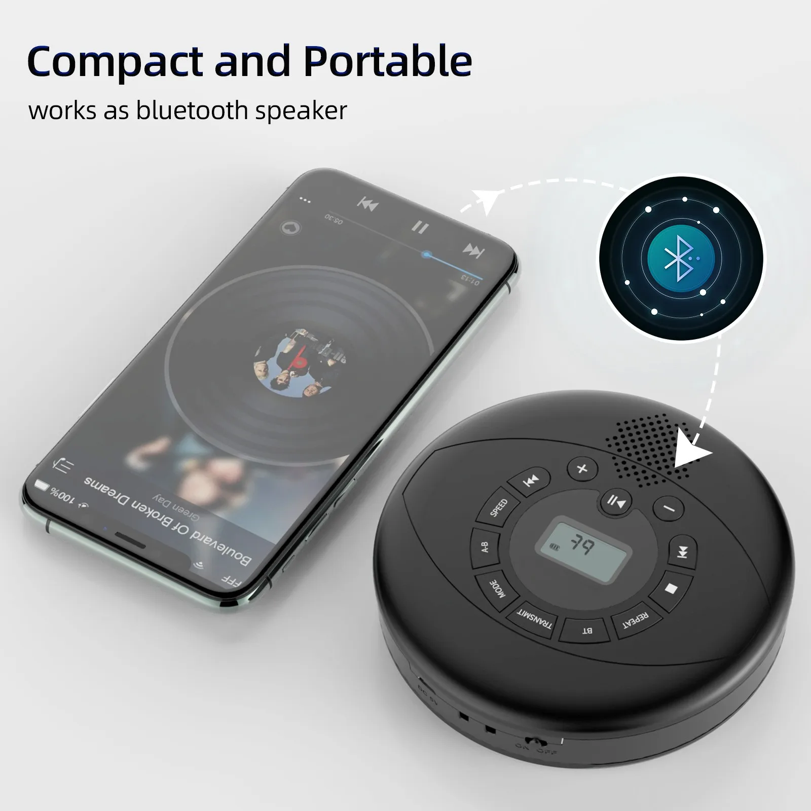 Pemutar CD U Disk Portabel Spe - Audio Music Cd ulasan dan harga