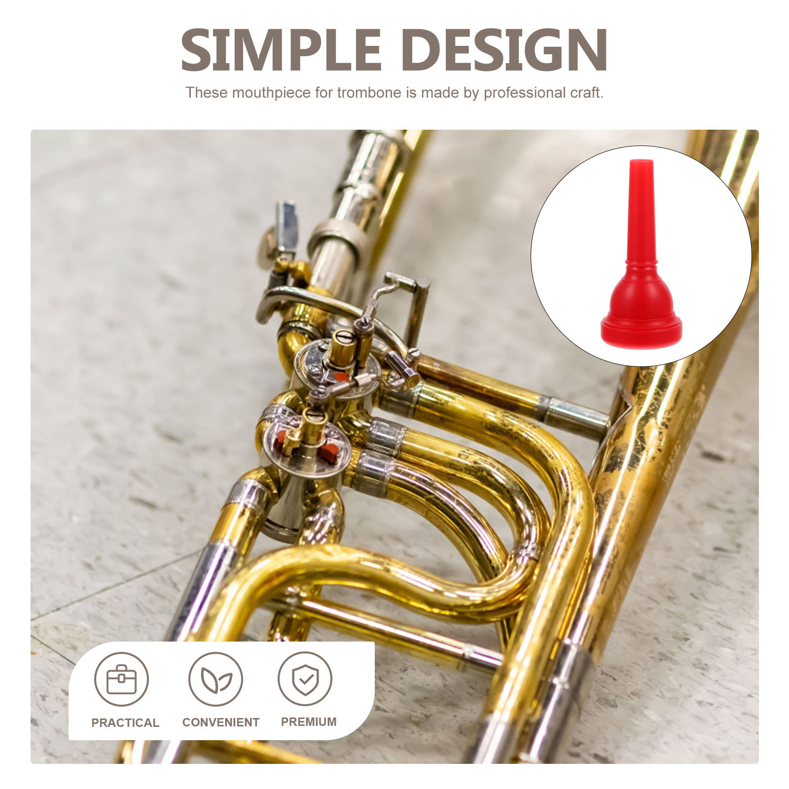 Mouthpiece Trombone Desain Pla - Trombone Mouthpiece ulasan dan harga
