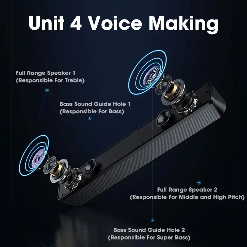 Soundbar Musik Komputer Caixa  - Audio Music Mp3 Free ulasan dan harga