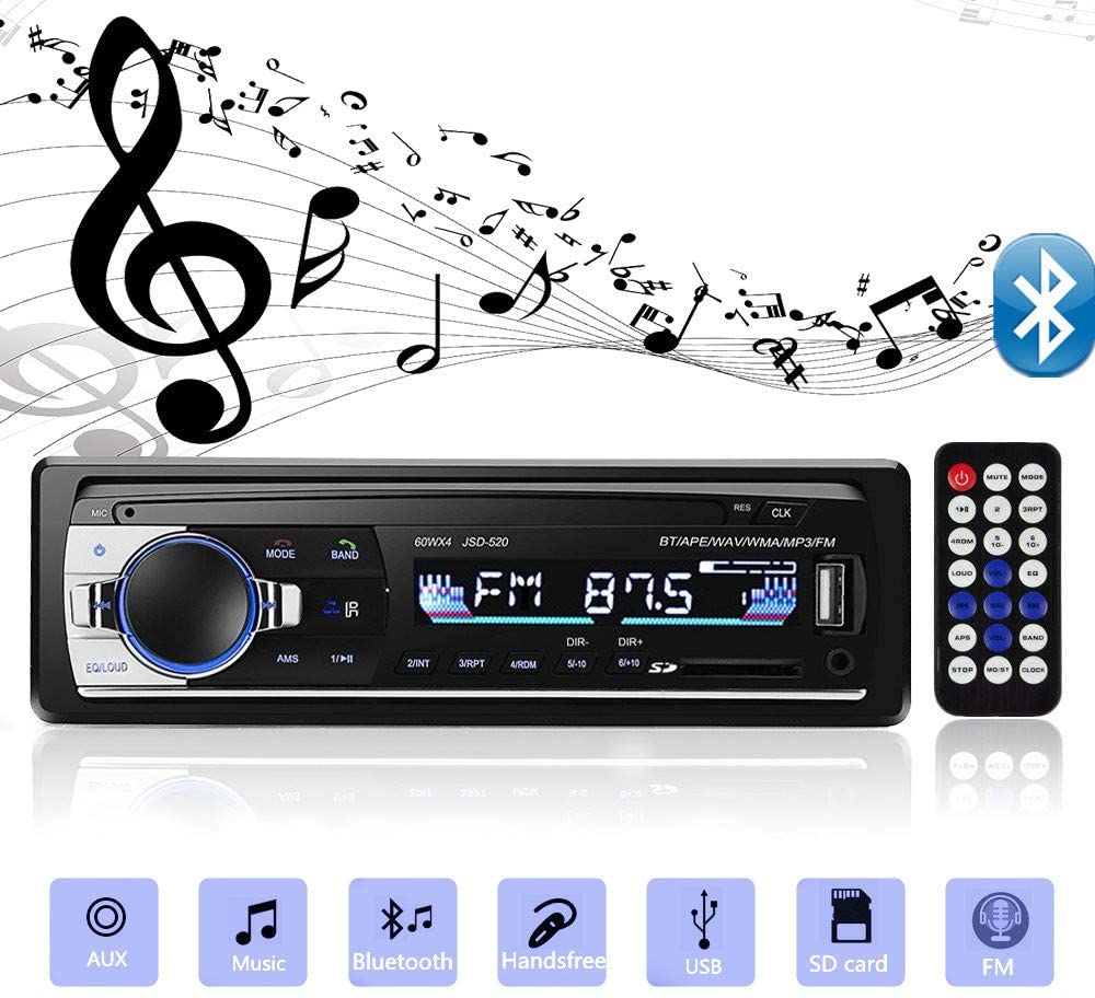 JSD-520 pemutar MP3 mobil, Blu - Audio Music Recorder ulasan dan harga