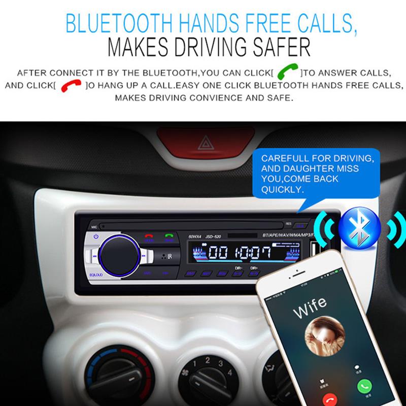JSD-520 pemutar MP3 mobil, Blu - Audio Music Recorder ulasan dan harga