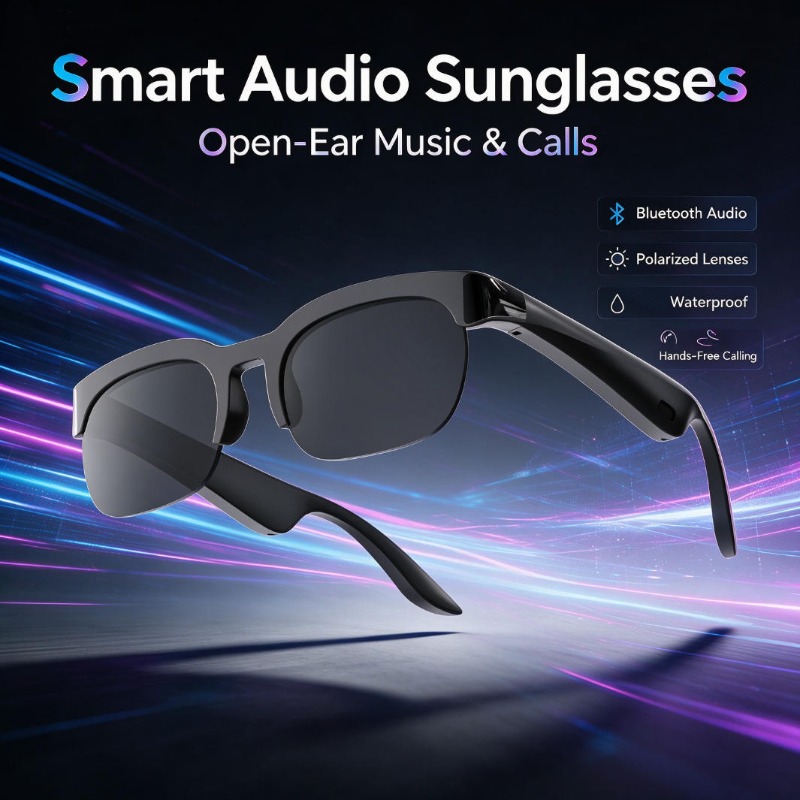 Kacamata Audio Pintar Kacamata - Audio Music Bluetooth ulasan dan harga