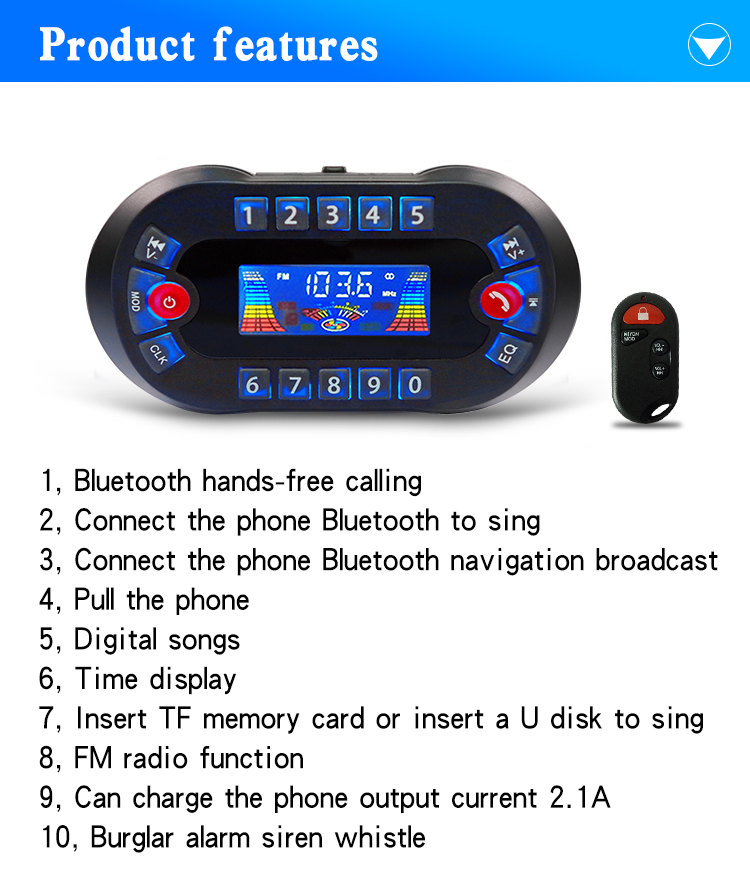 MT730 Speaker Bluetooth sepeda - Audio Music Play ulasan dan harga