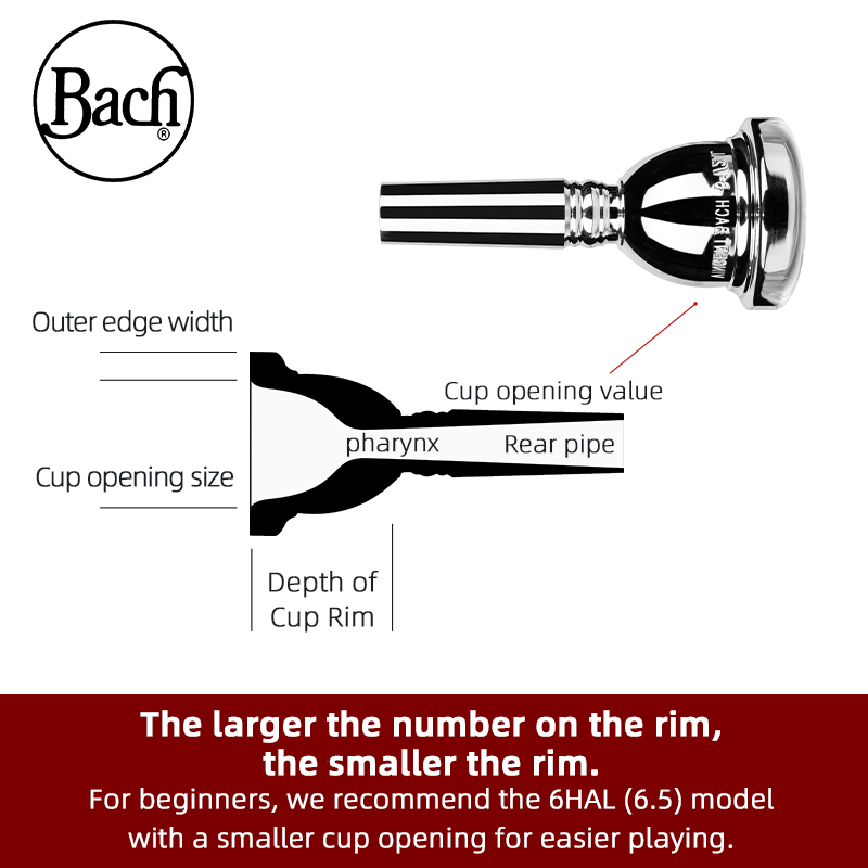 American Bach Tenor Trombone S - Trombone Mouthpiece ulasan dan harga
