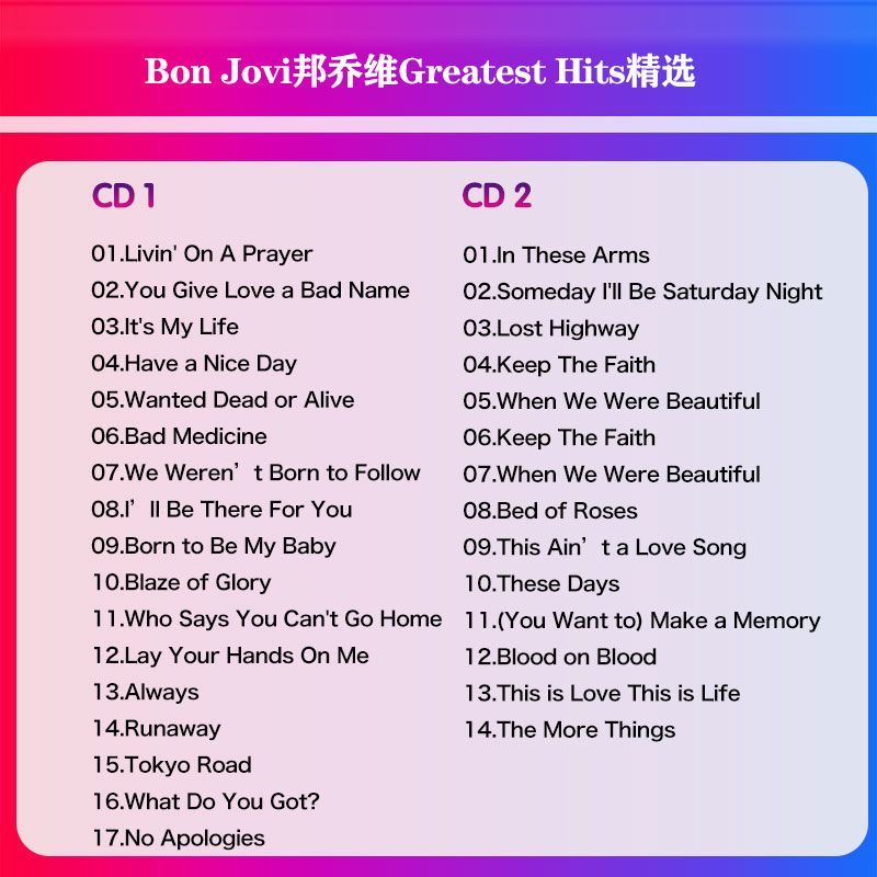 Koleksi Hits Terbaik Bon Jovi  - Audio Music To Lyrics ulasan dan harga