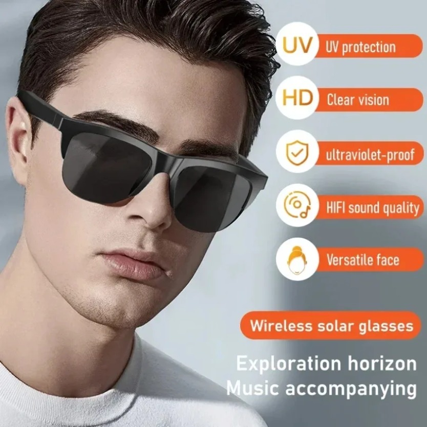 Kacamata Pintar Bluetooth Nirk - Audio Music Bluetooth ulasan dan harga
