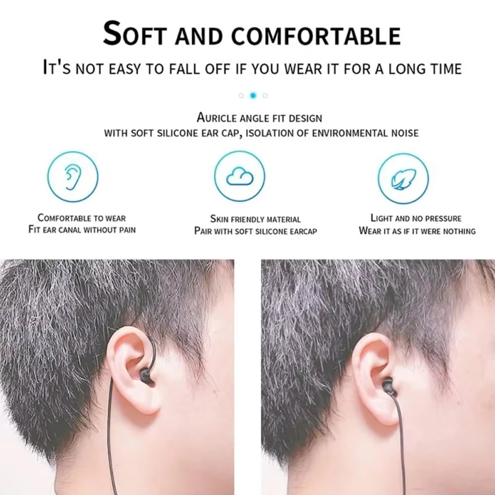 Headphone berkabel pendek 3.5m - Audio Music Bluetooth ulasan dan harga