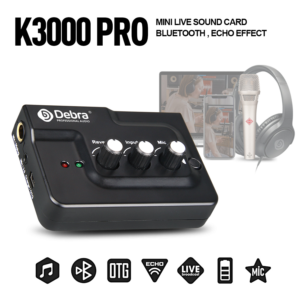 K3000 PRO kartu suara terarah  - Audio Music Recorder ulasan dan harga