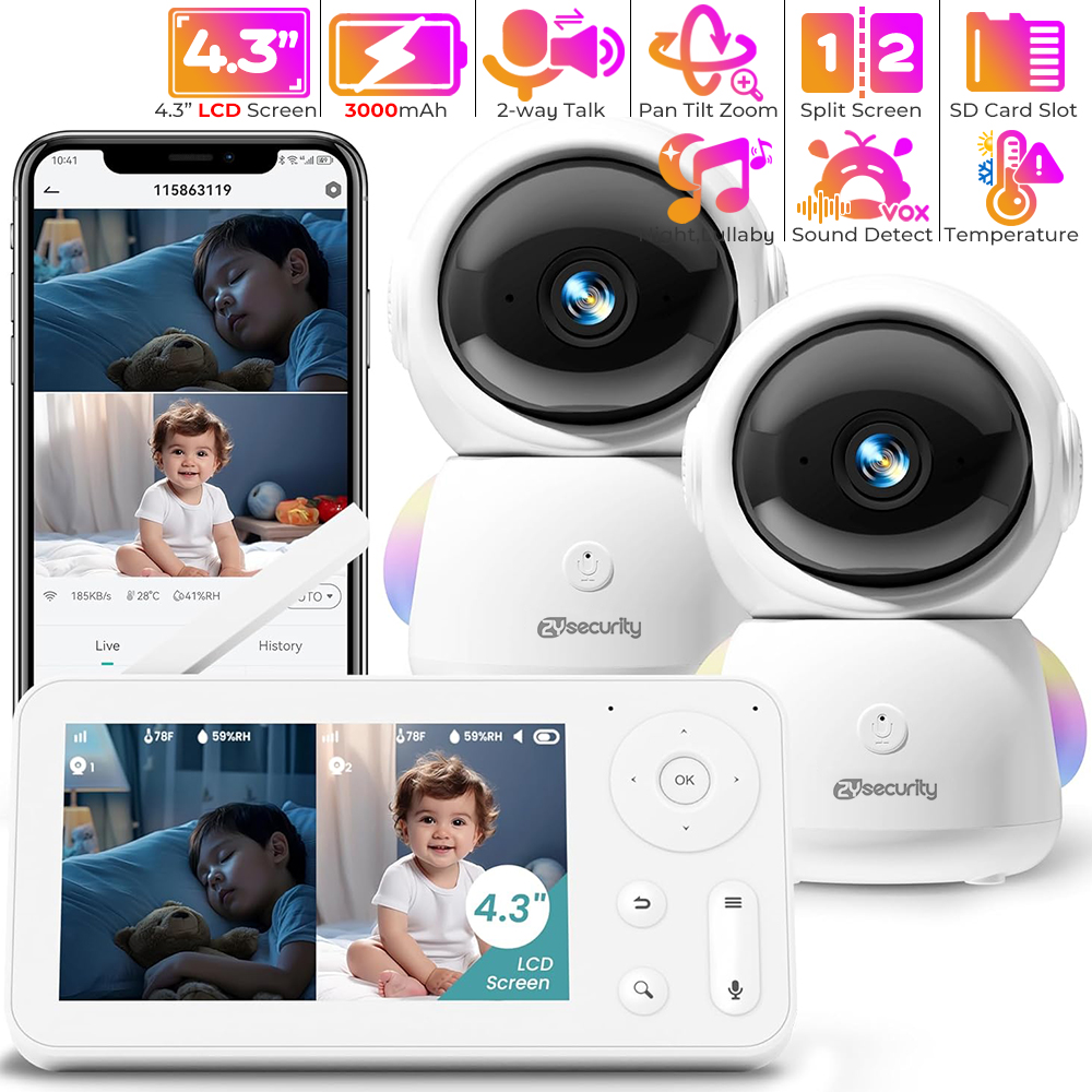 Monitor bayi 2K, dengan 2 kame - Audio Music Network ulasan dan harga