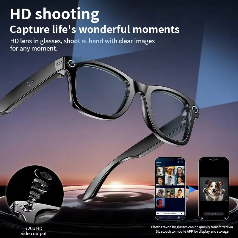 Kacamata Pintar AI dengan Kame - Audio Music Recording ulasan dan harga