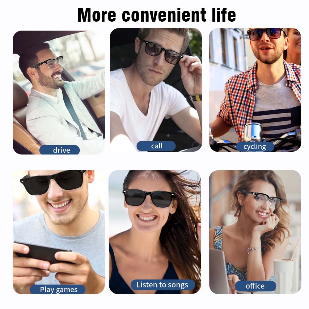 SENBONO E13 Kacamata Pintar: f - Audio Music Bluetooth ulasan dan harga